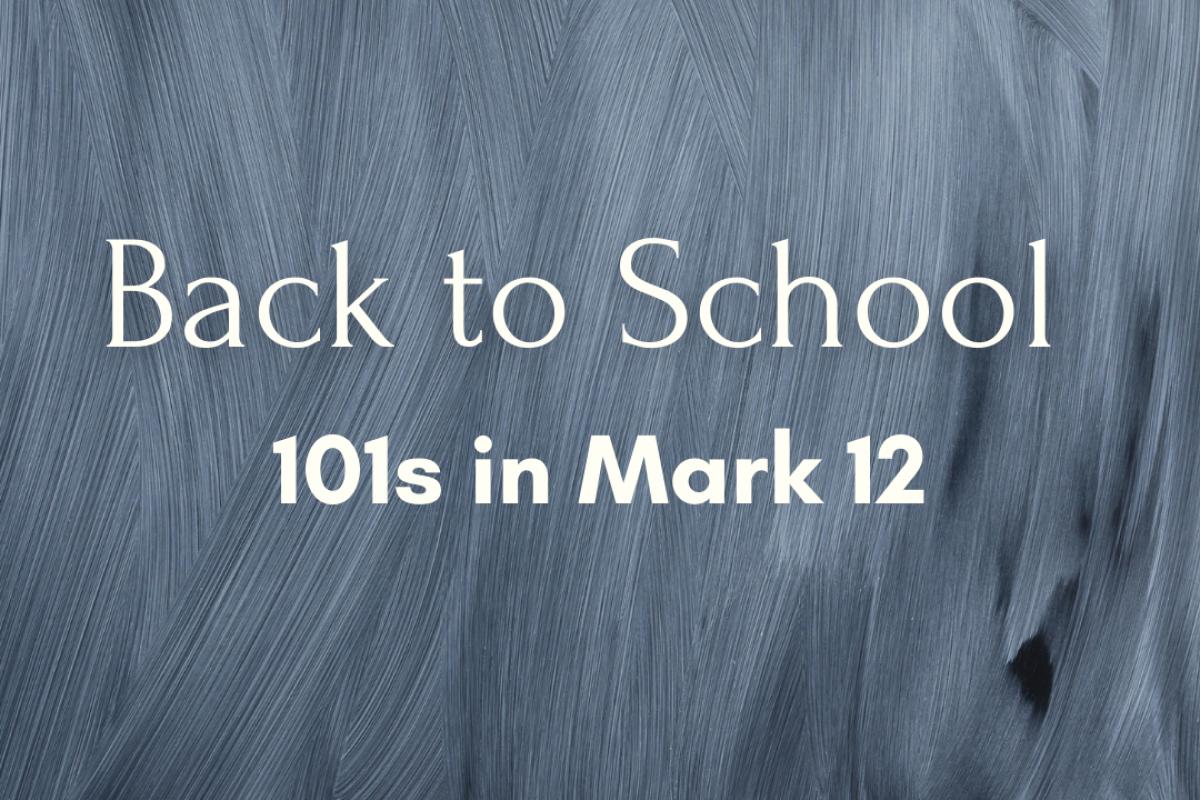 Back to School: Discipleship 101 (10/25/20)